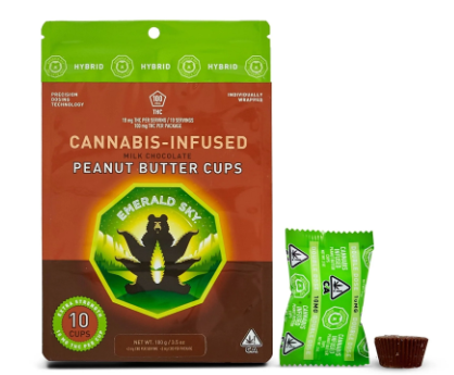 Photograph of product: 10MG HYBRID PEANUT BUTTER CUPS 10 PACK