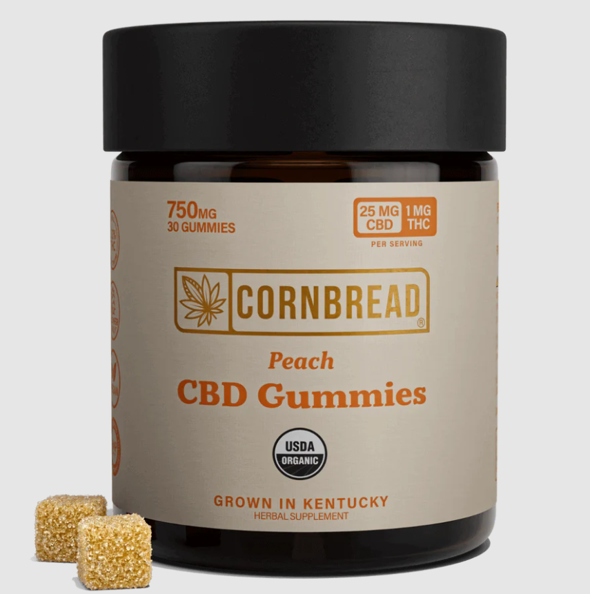 Photograph of product: Peach CBD Gummies (30pk)