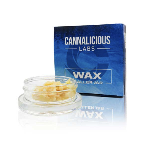 Photograph of product: Cannalicious: Peachy Mack 7G Wax Baller Jar (S)