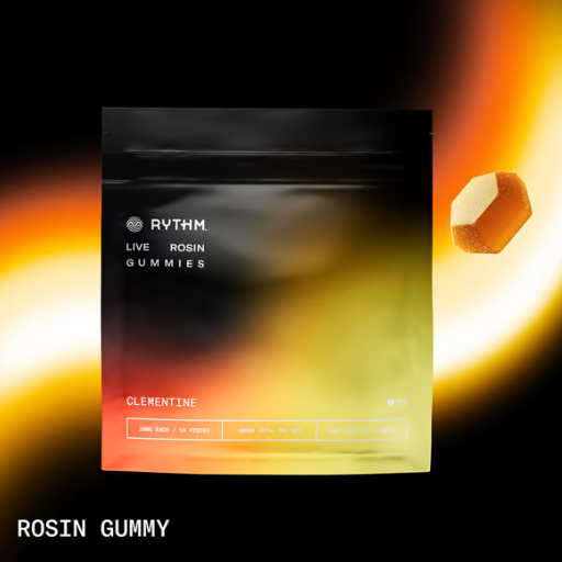 Photograph of product: Clementine (Afternoon Delight #4) Rosin Gummies 10Pk - Hybrid