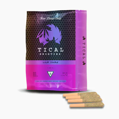 Photograph of product: GLORIOUS | ICC | Infused Preroll Pack | Tical Love Jones | 4x.5g