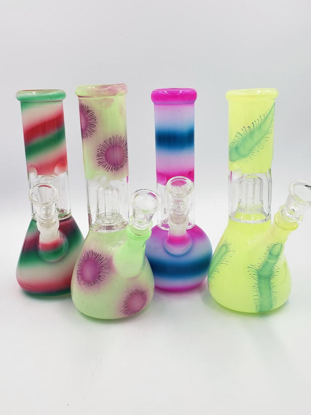 Photograph of product: 8" Painted Percolator Water Pipe - Assorted