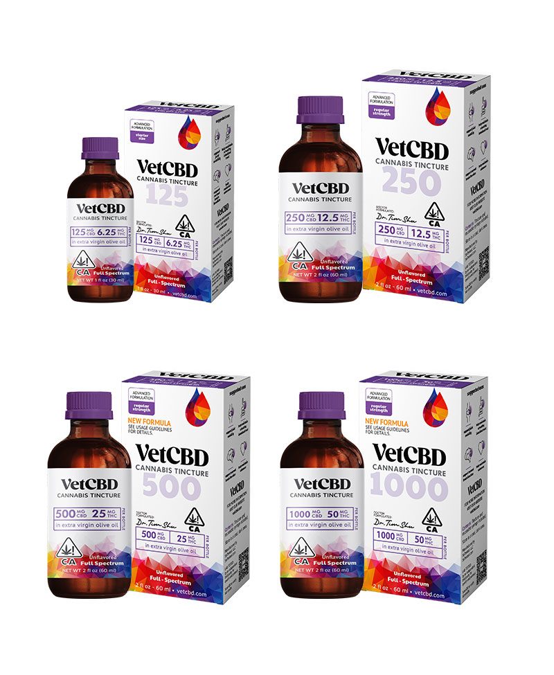 Photograph of product: VetCBD | Regular Strength Tincture | 250mg CBD : 12.5mg TH-oui