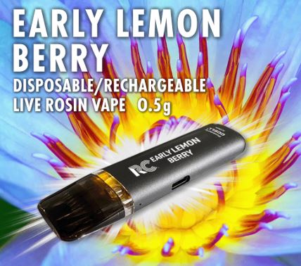 Photograph of product: Early Lemon Berry 0.5g Live Rosin -Disposable