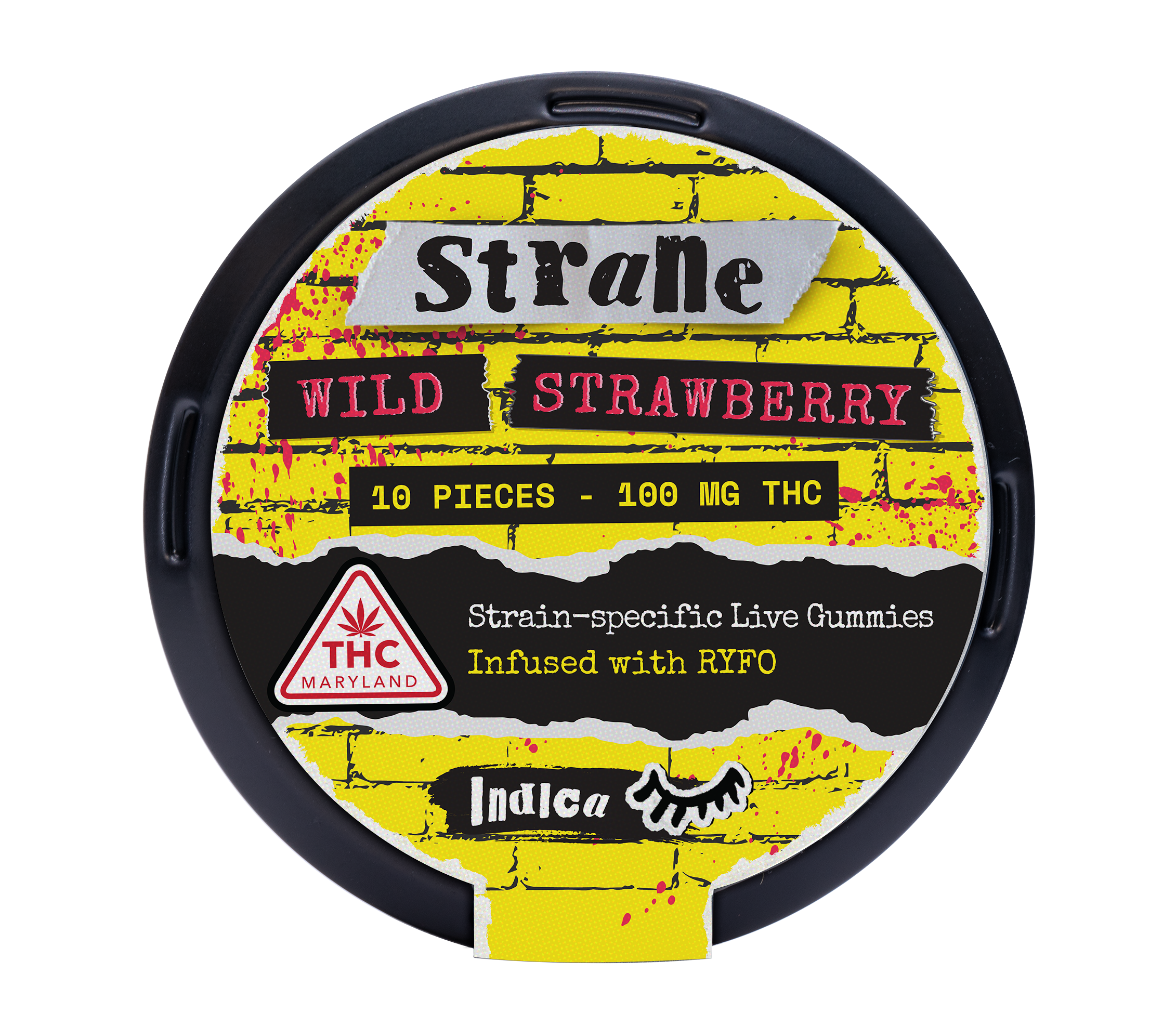 Photograph of Product: Strane Wild Strawberry Live Gummies | 100mg