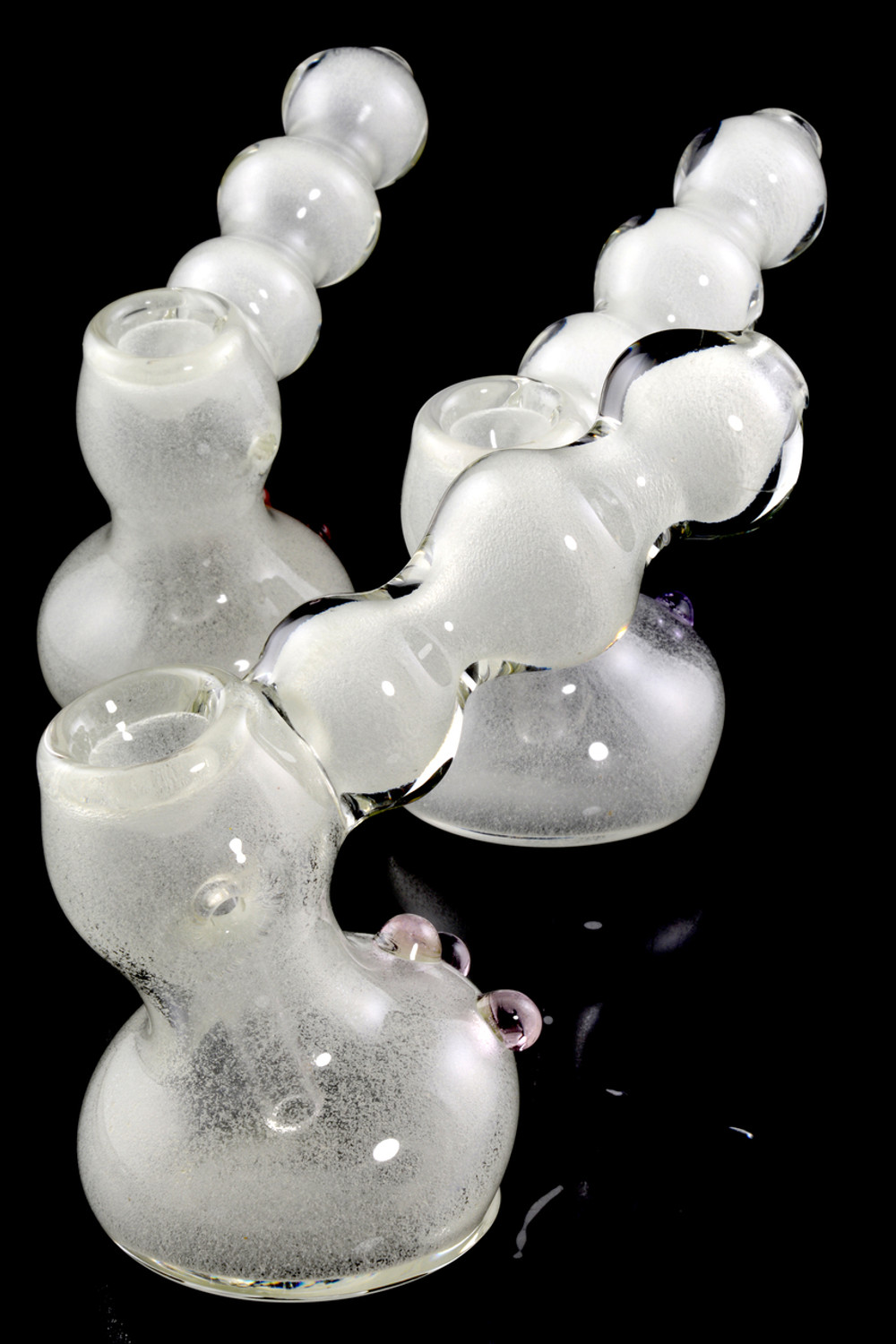 Photograph of product: Bubbler - Glow in Dark Frit Art Hammer Bubbler W/Fumed Art