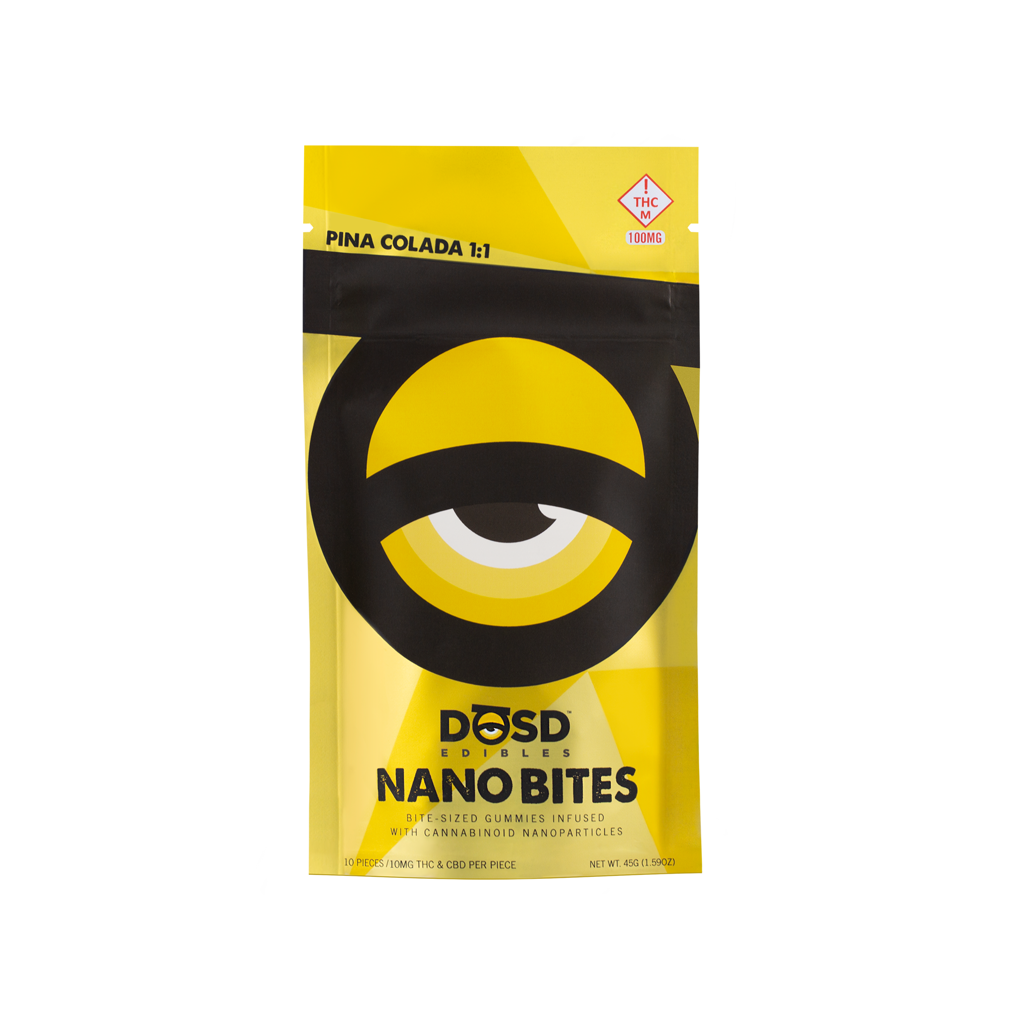 Photograph of product: DOSD - Nano Gummies Pina Colada 1:1 - 100mg