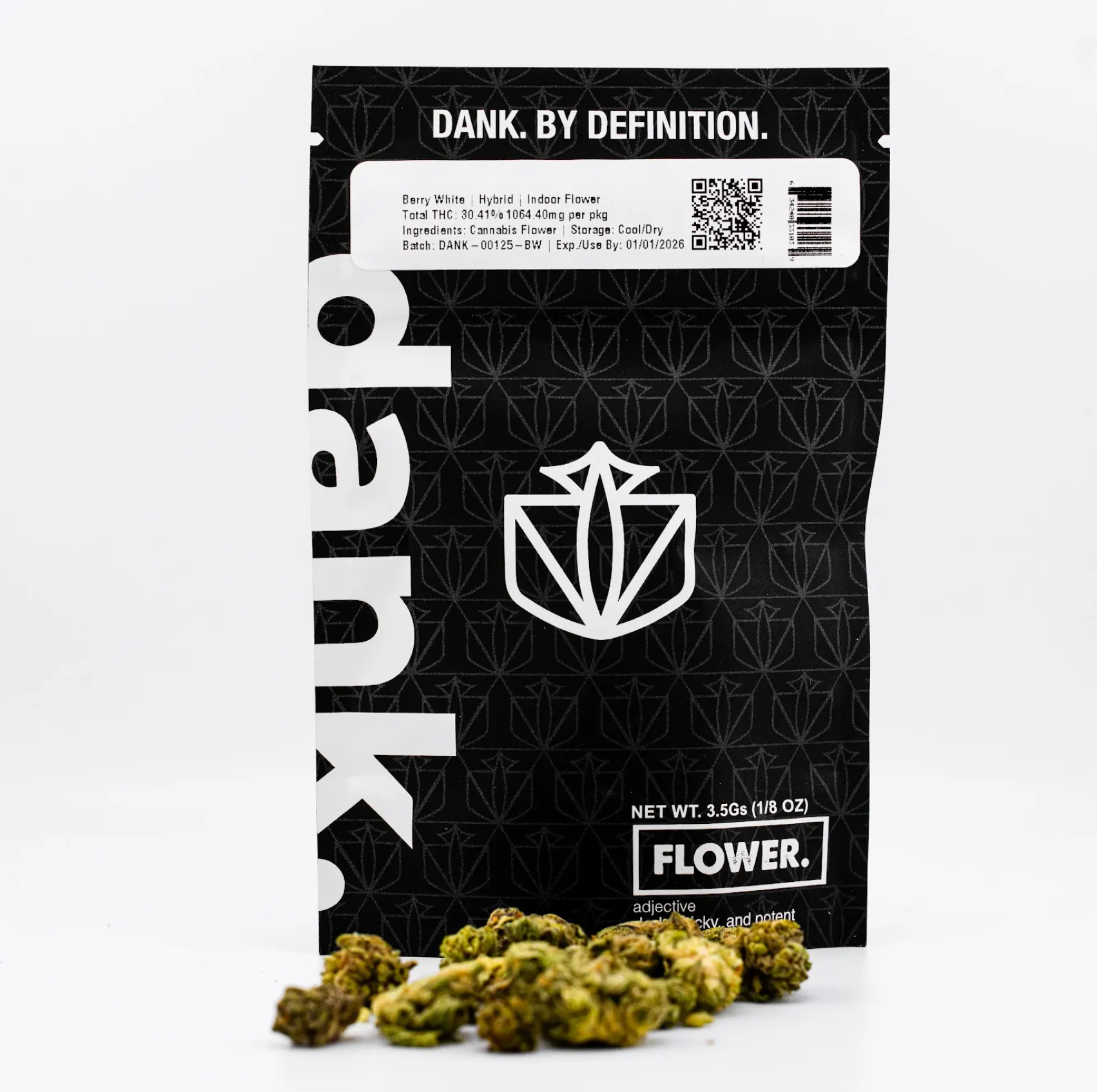 Photograph of product: Dank | Berry White | 3.5G Flower