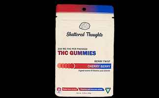 Photograph of product: Shattered Thoughts - Cherry Berry  Gummies 200mg