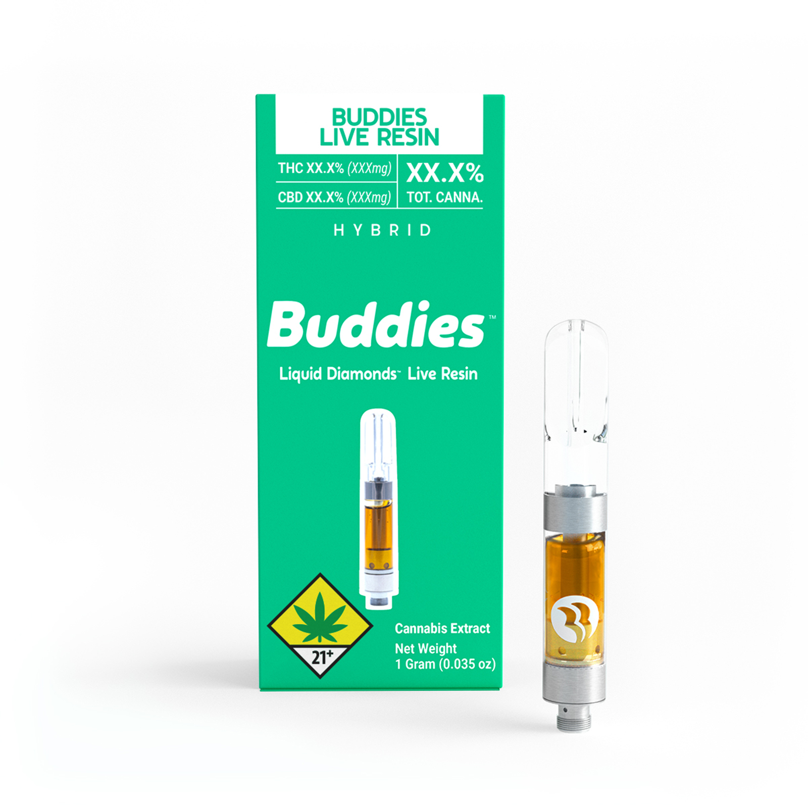 Photograph of product: Blue Dream Liquid Diamonds Live Resin Cartridge | 1g