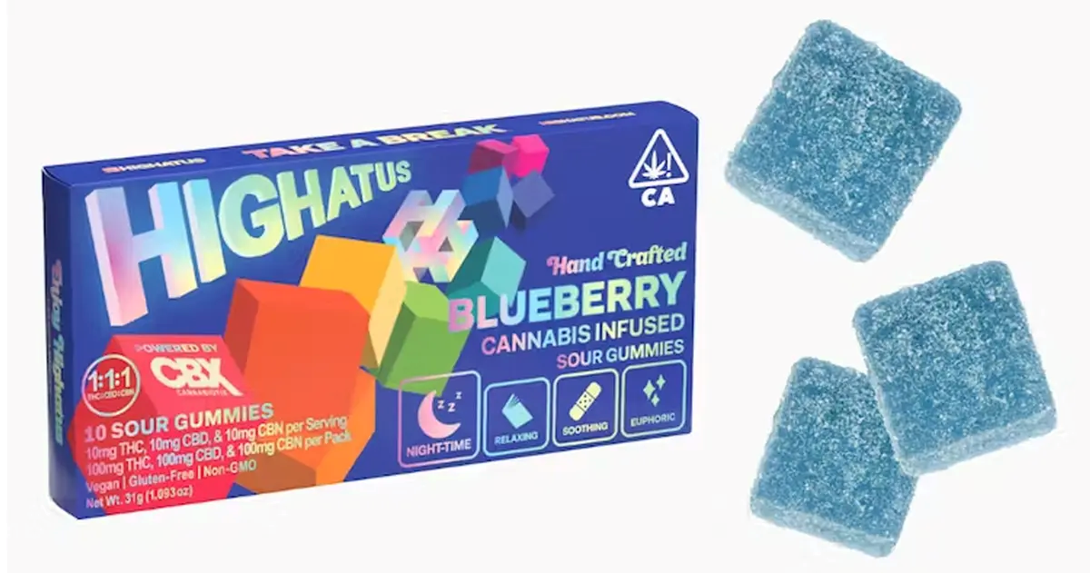 Photograph of product: SOUR GUMMIES 10PK - BLUEBERRY
