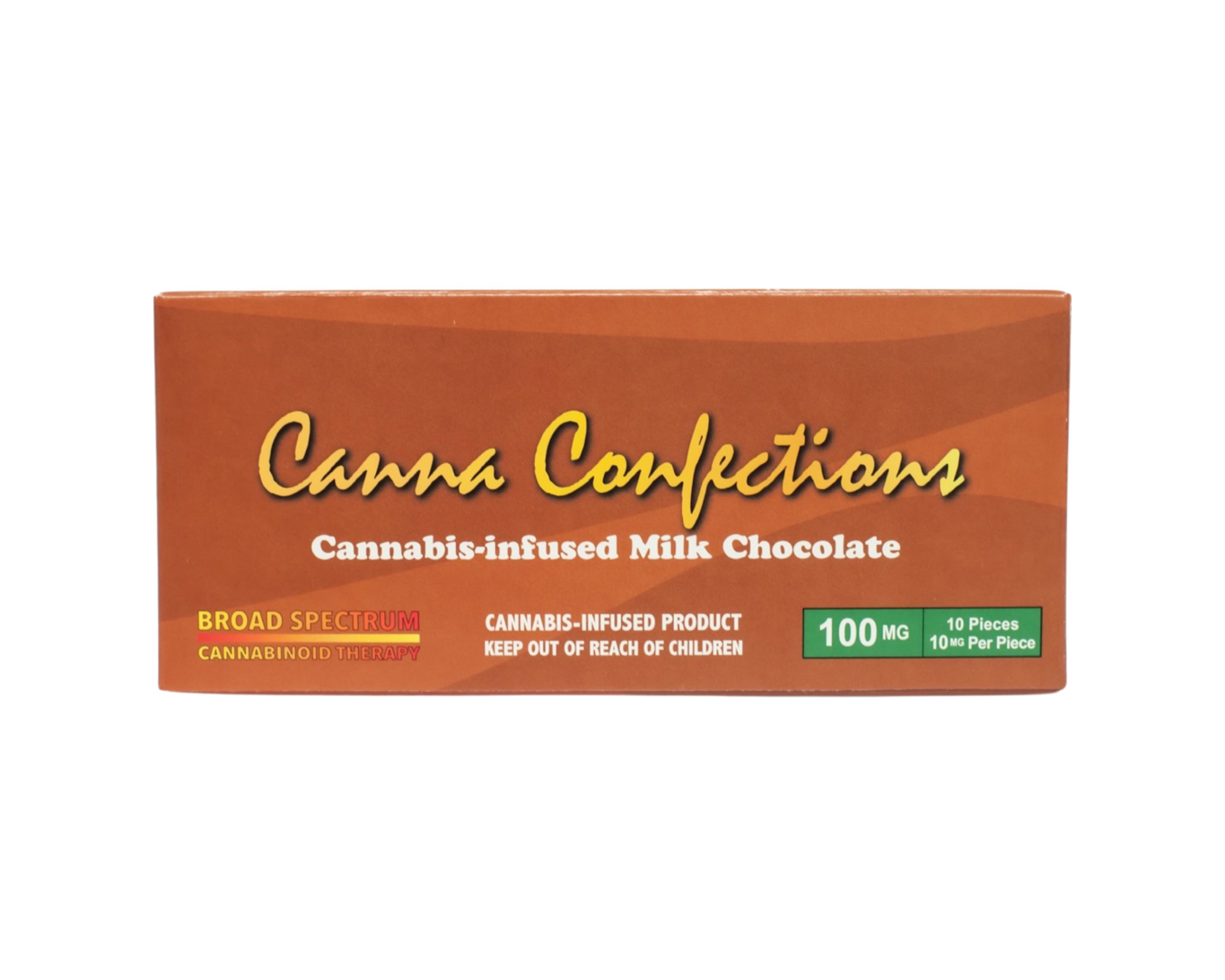 Photograph of product: CANNA CONFECTIONS - CHOCOLATE - 100MG - FULL SPECTRUM MILK - Oui'd