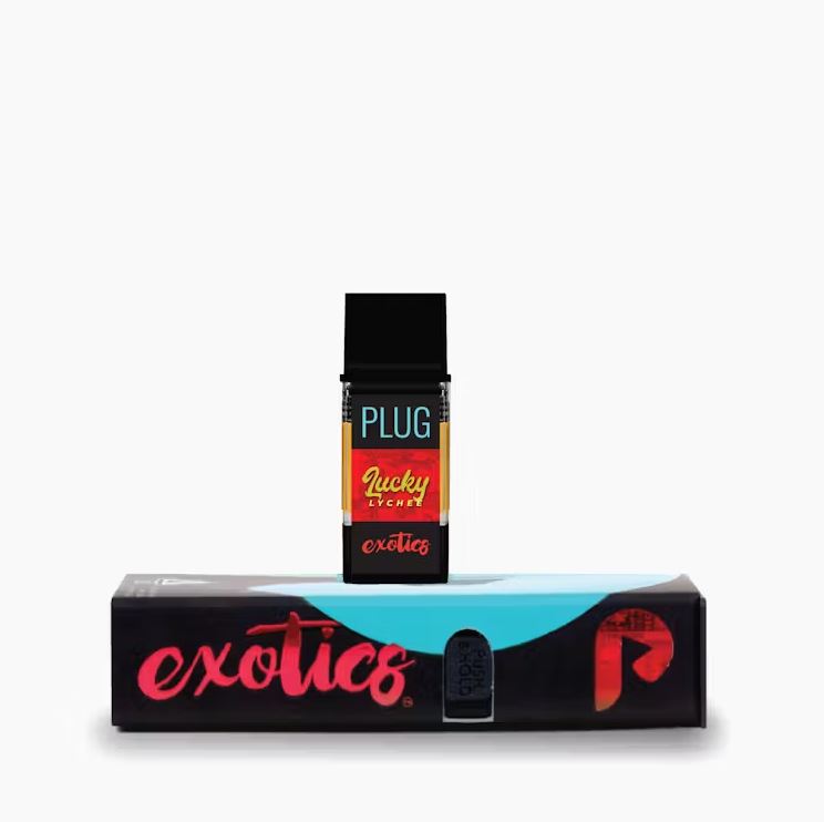 Photograph of product: EXOTICS - LUCKY LYCHEE 1G - PLUGPLAY