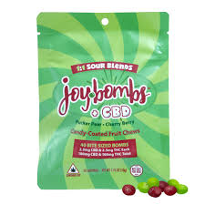 Photograph of product: 1:1 (CBD:TH-oui) Sour Fruit | Candy-Coated Fruit Chew | 2.5mg | 40pk