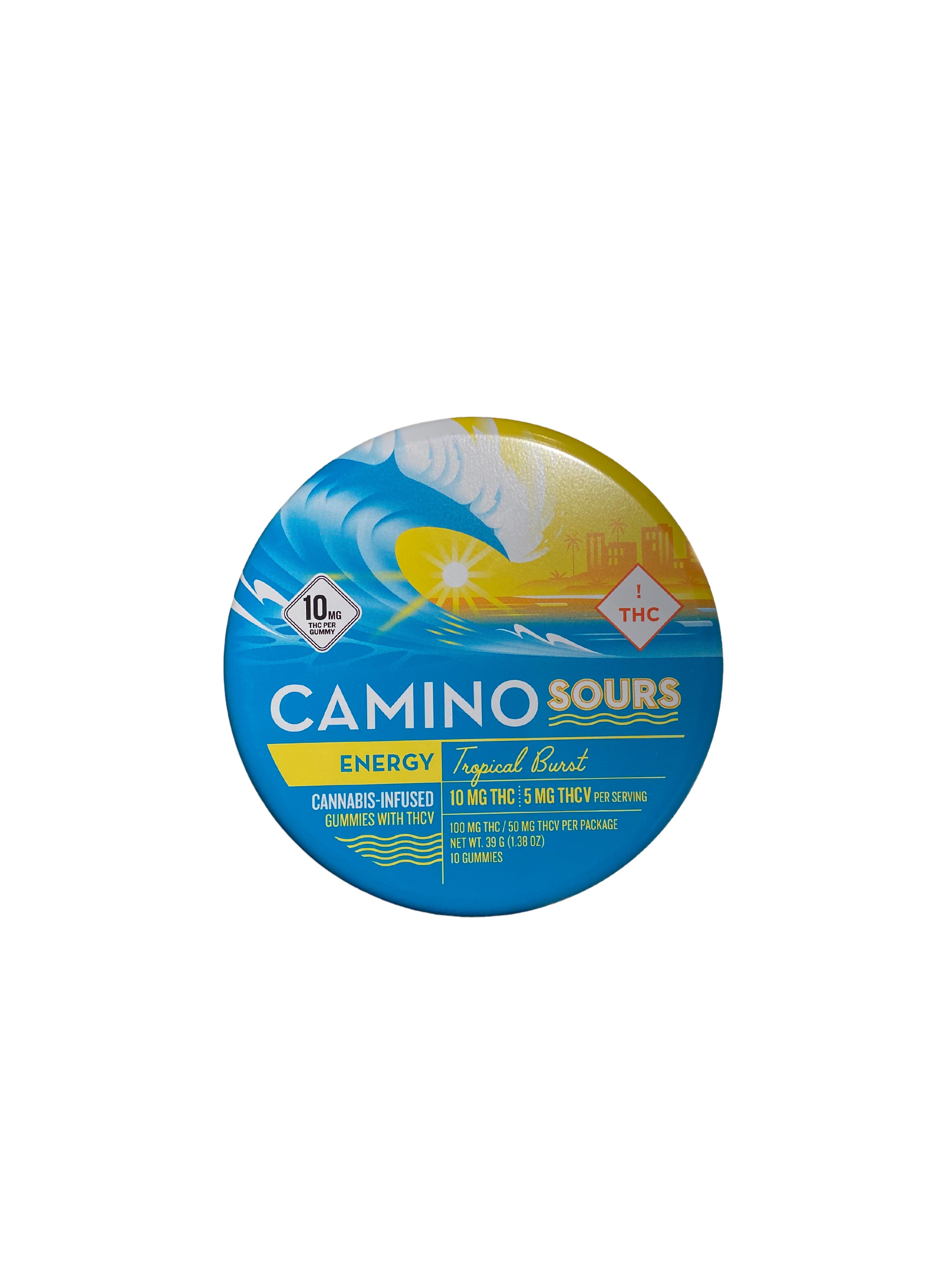 Photograph of product: Camino Sours Tropical Burst Gummies with TH-ouiV