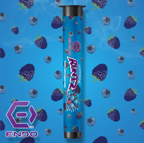Photograph of product: Endo - Blue Razz Runtz - Pre Roll - - Hybrid