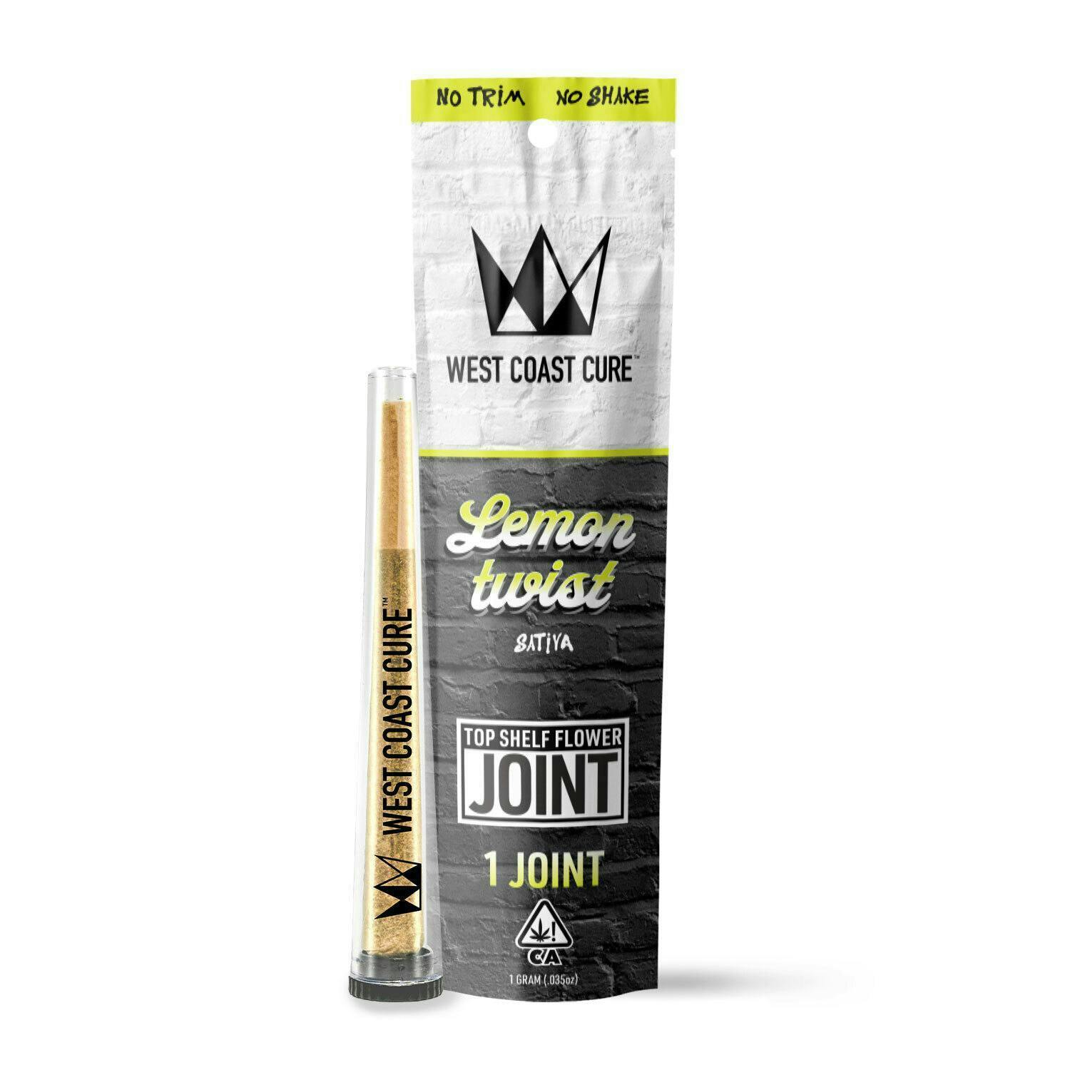Photograph of product: West Coast Cure | Lemon Twist | Top Shelf CUREjoint | 1g
