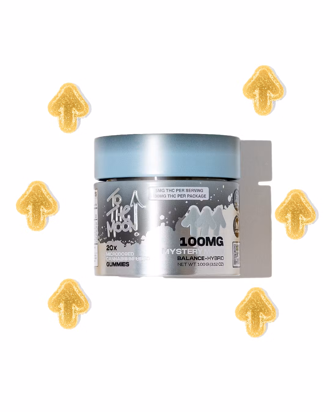 Photograph of product: To The Moon Gummies 100mg - Mystery Moon (H)