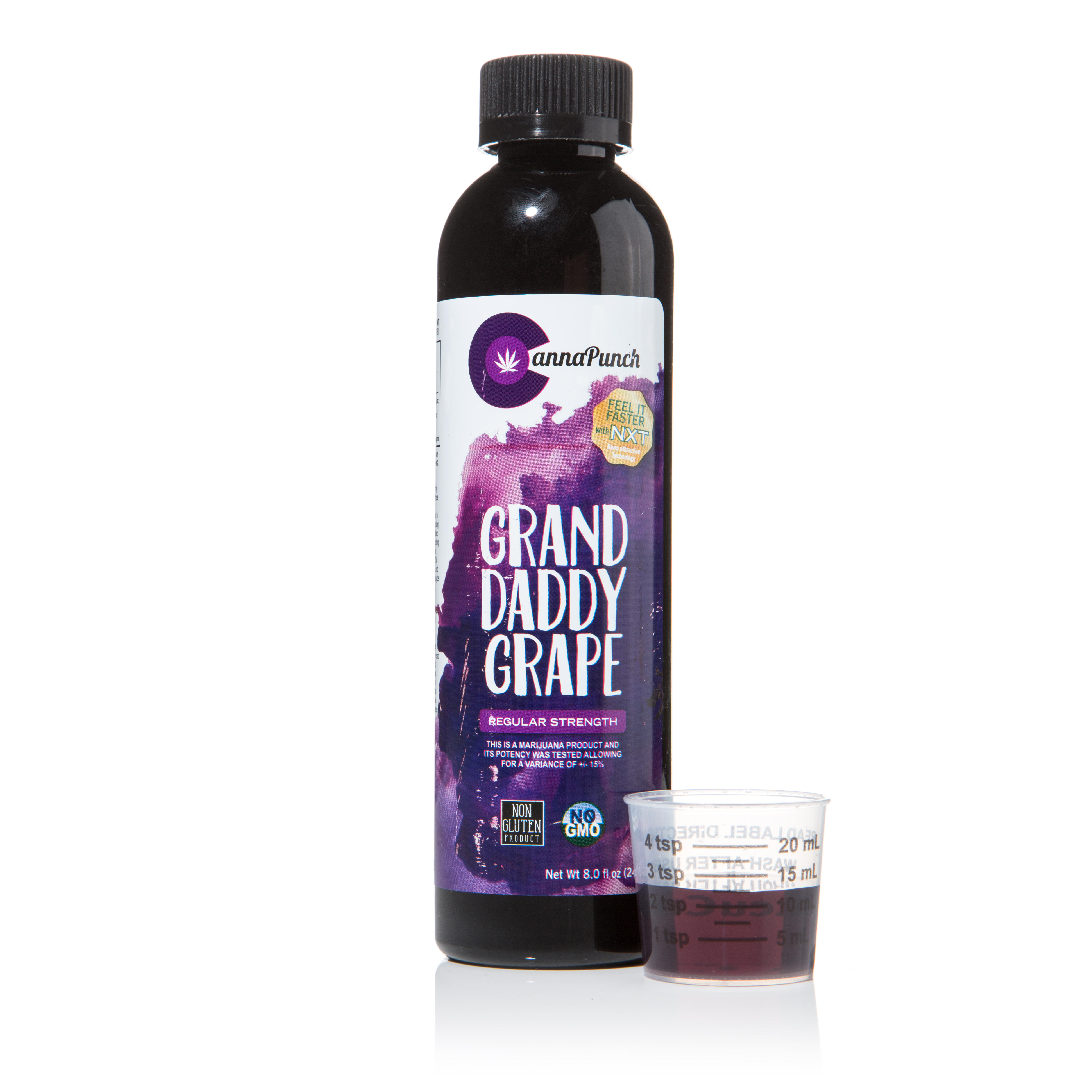 Photograph of product: 100mg | Grand Daddy Grape | 8oz