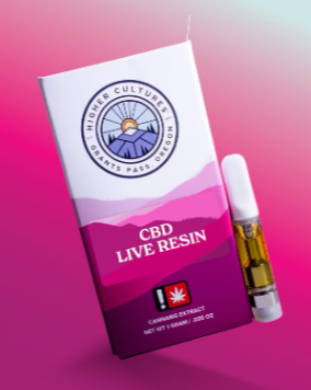 Photograph of product: Higher Cultures Live Resin Pina 1:1 CBD Cartridge