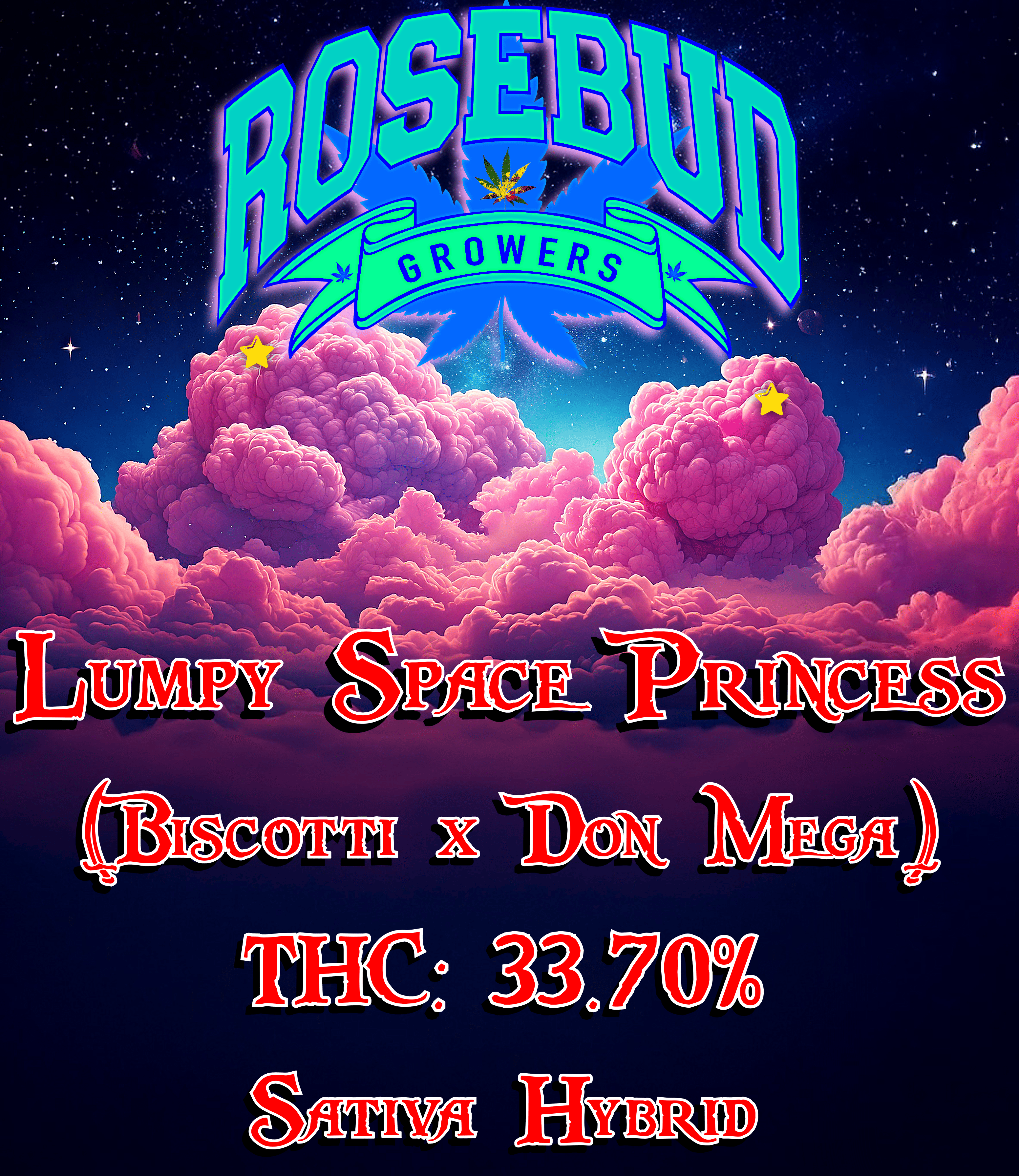 Photograph of product: Lumpy Space Princess (Rosebud Growers) - 28g