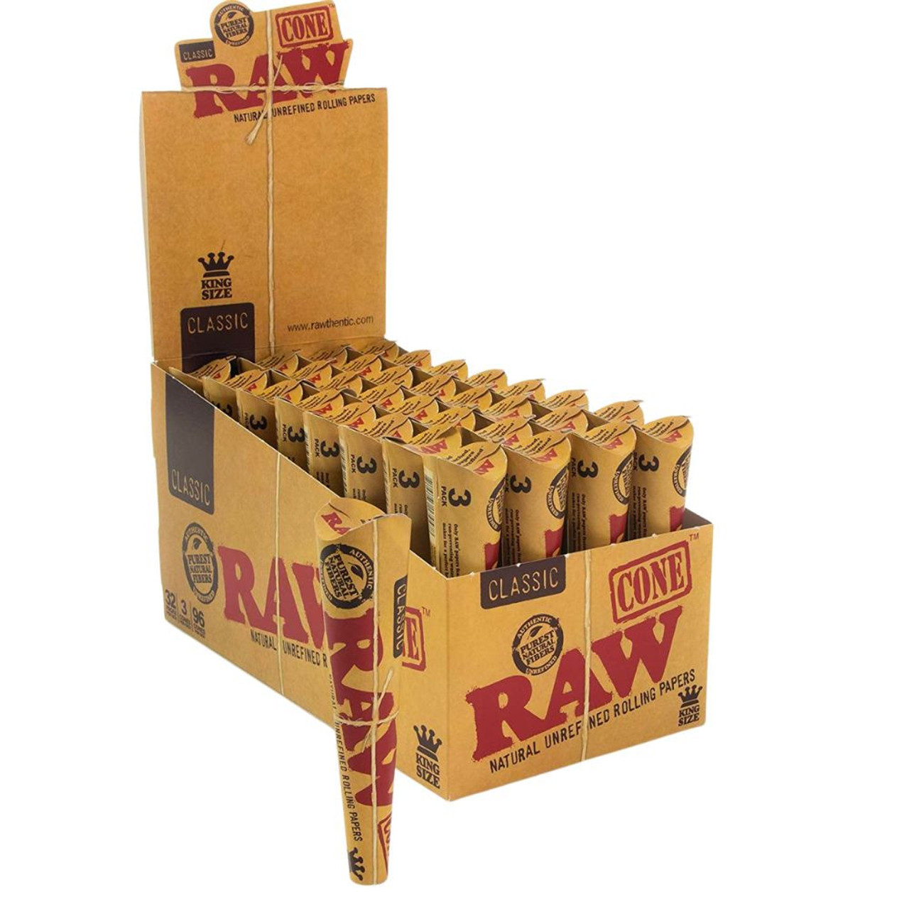 Photograph of product: Raw - Paper Cones - 3Ct - King Size
