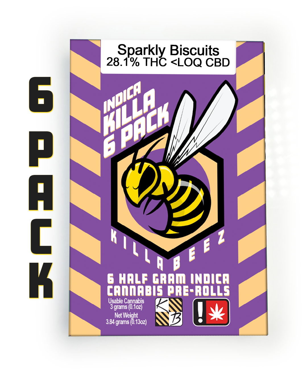 Photograph of product: Pre Roll - Killa Beez - Blue Float (6 pack)