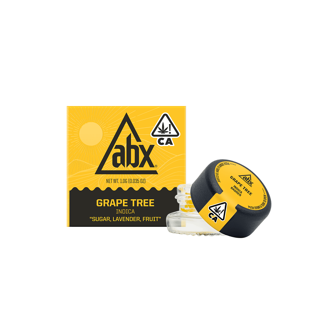 Photograph of product: 1g Grape Tree (Indica) Badder THC:66% $30 or 2/$50