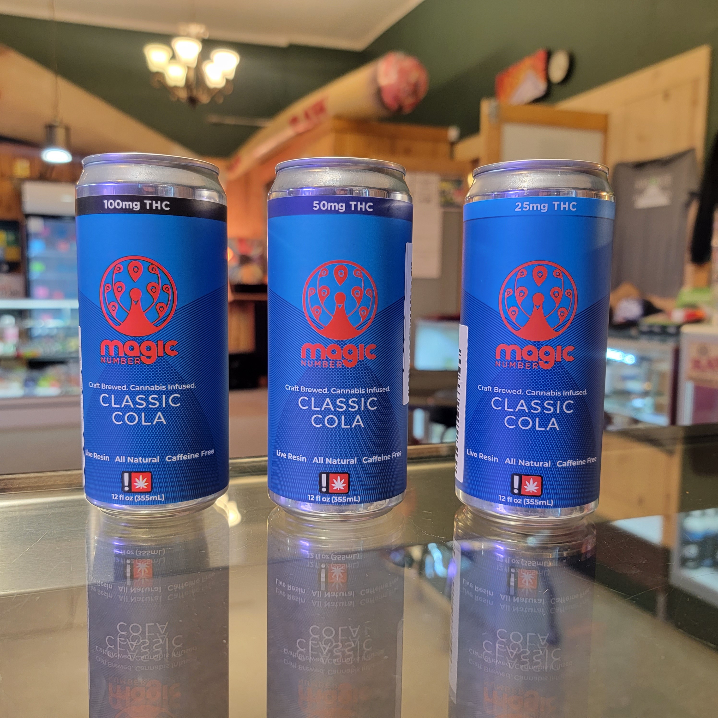 Photograph of product: Magic Number 25mg Classic Cola Soda