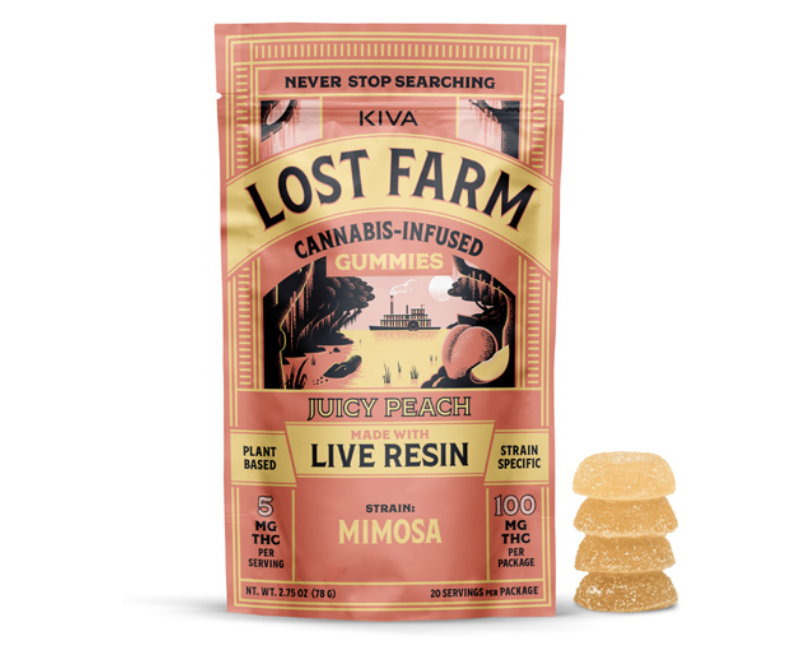 Photograph of product: Juicy Peach | Live Resin Gummies | 20pk | 100mg