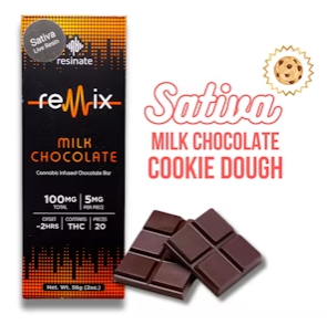 Photograph of product: Cookie Dough Milk Chocolate Oui'd Bar | 100mg - Remix