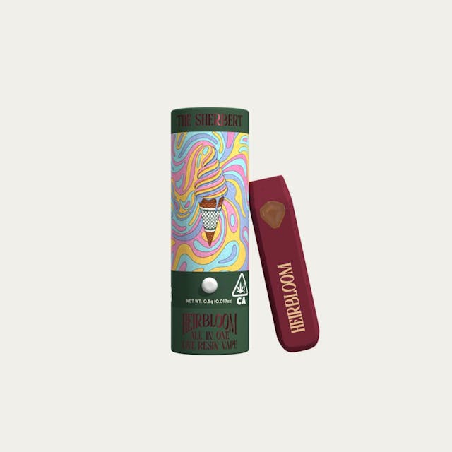 Photograph of product: The Sherbert | .5g Live Resin All-In-One Vape