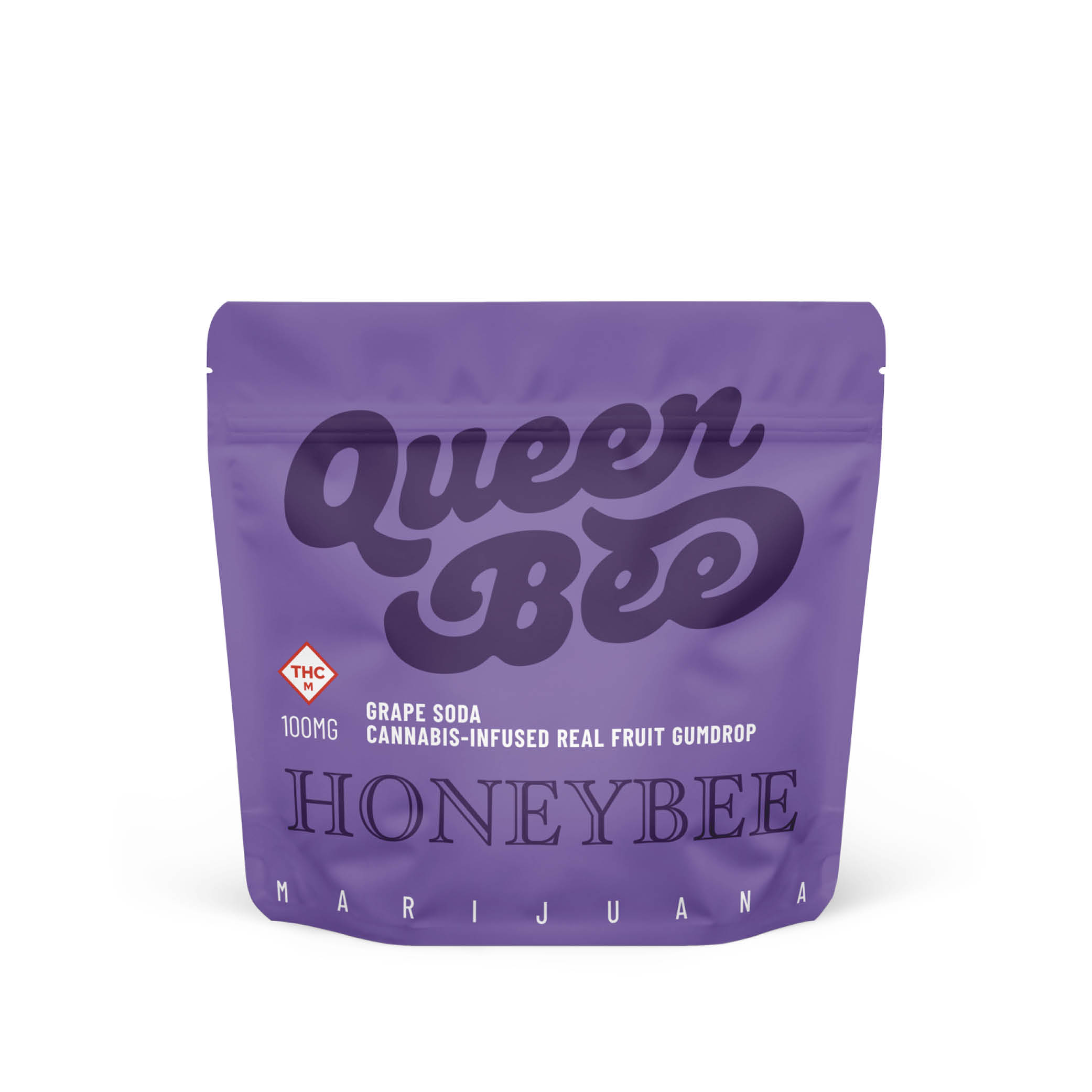 Photograph of product: Queen Bee Grape Soda Gumdrop | 100mg