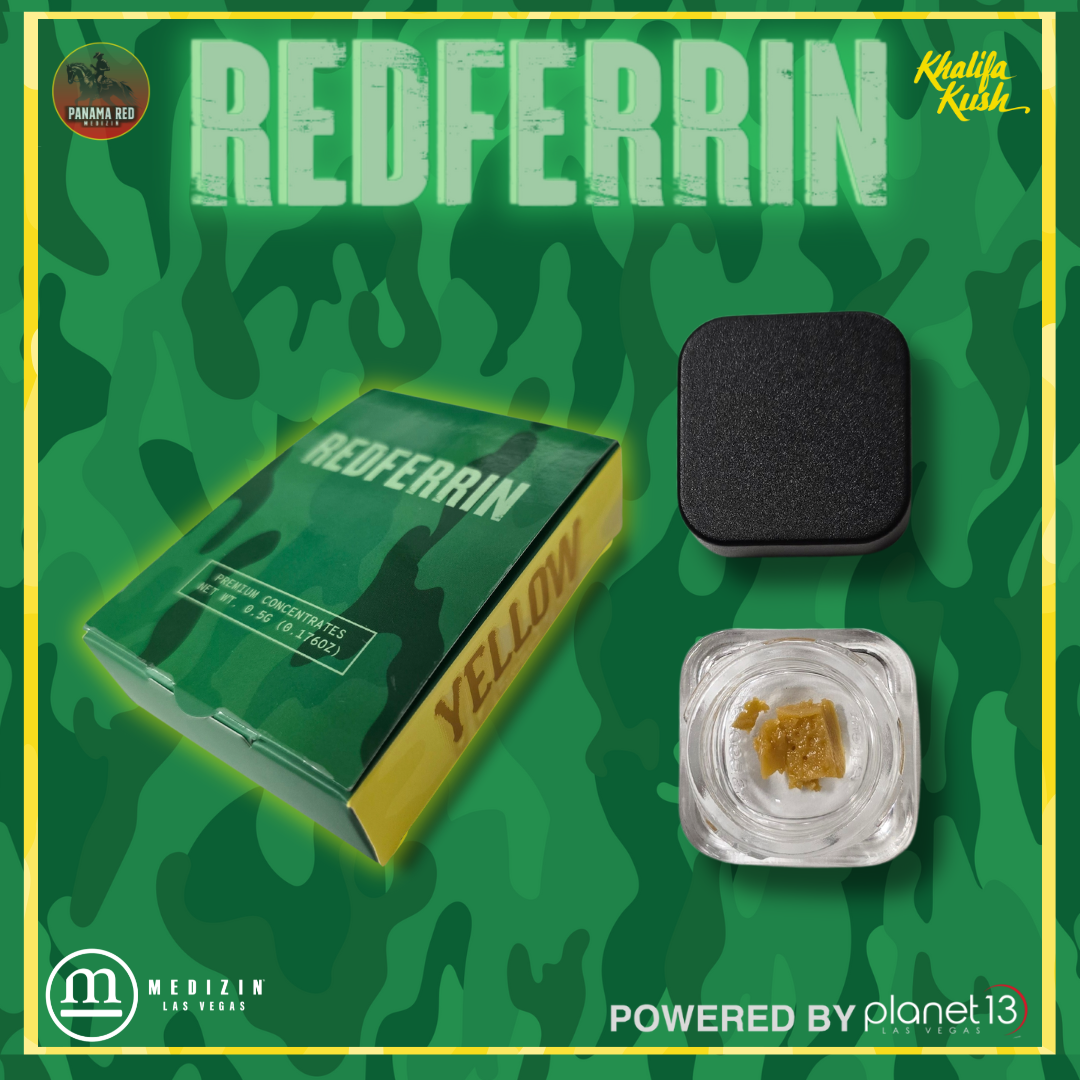 Photograph of product: Khalifa Kush Panama Redferrin .5g Live Resin Badder
