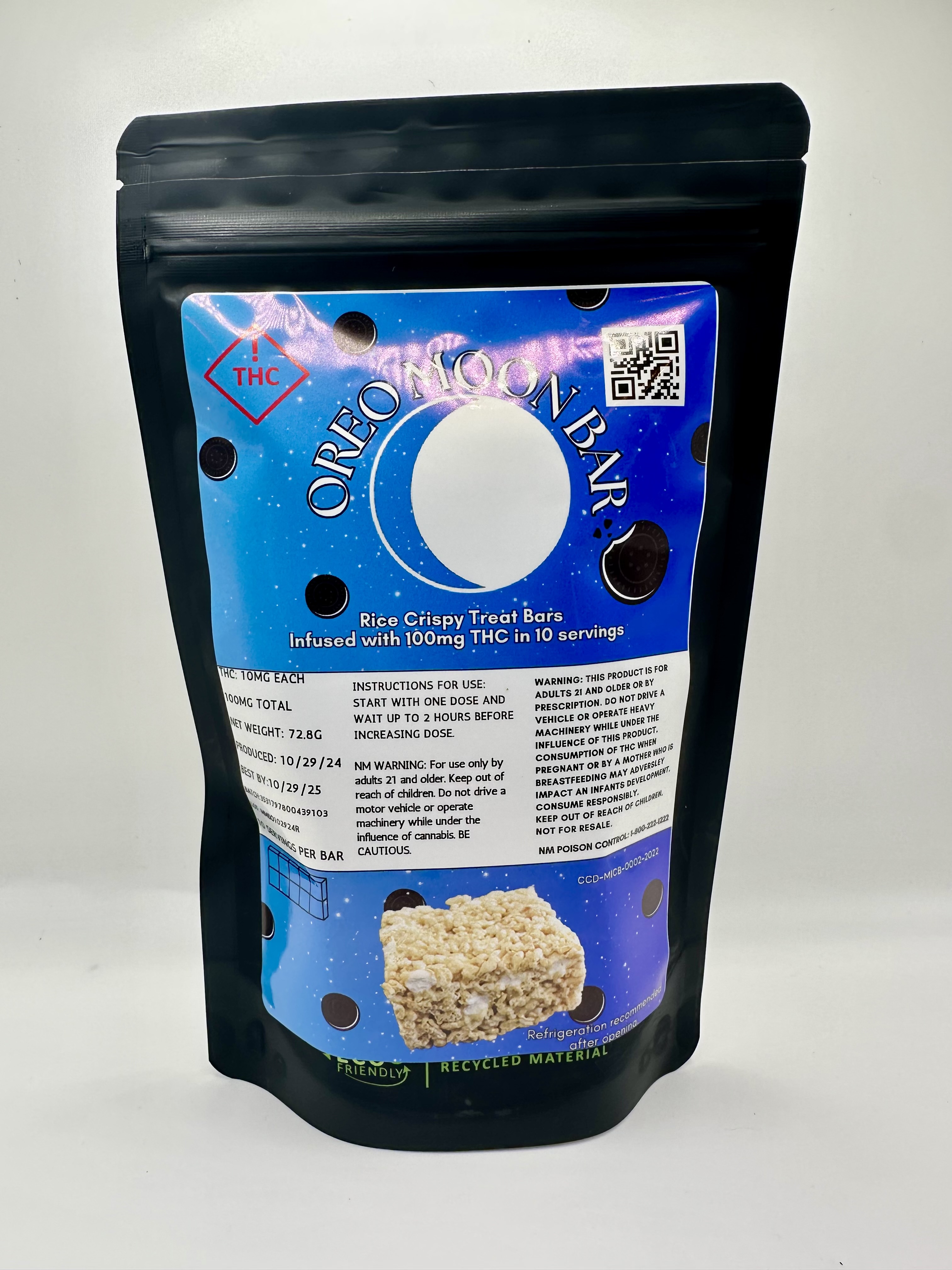Photograph of product: GM Cookies & Cream Moon Rice 100mg