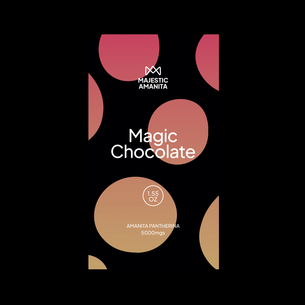 Photograph of product: Amanita  Magic Chocolate Bar