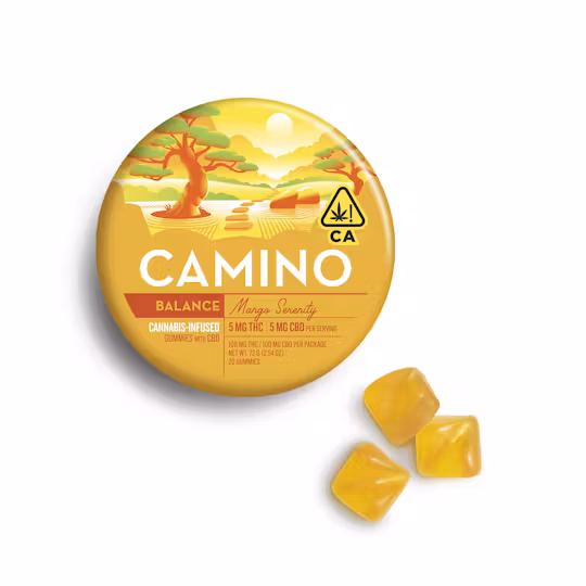 Photograph of product: Camino - 10mg x 20pk CBD 1: ummies - Mango Serenity