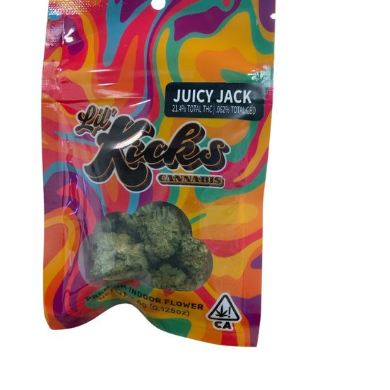 Photograph of product: Lil Kicks - Juicy Jack 3.5g Flower - 