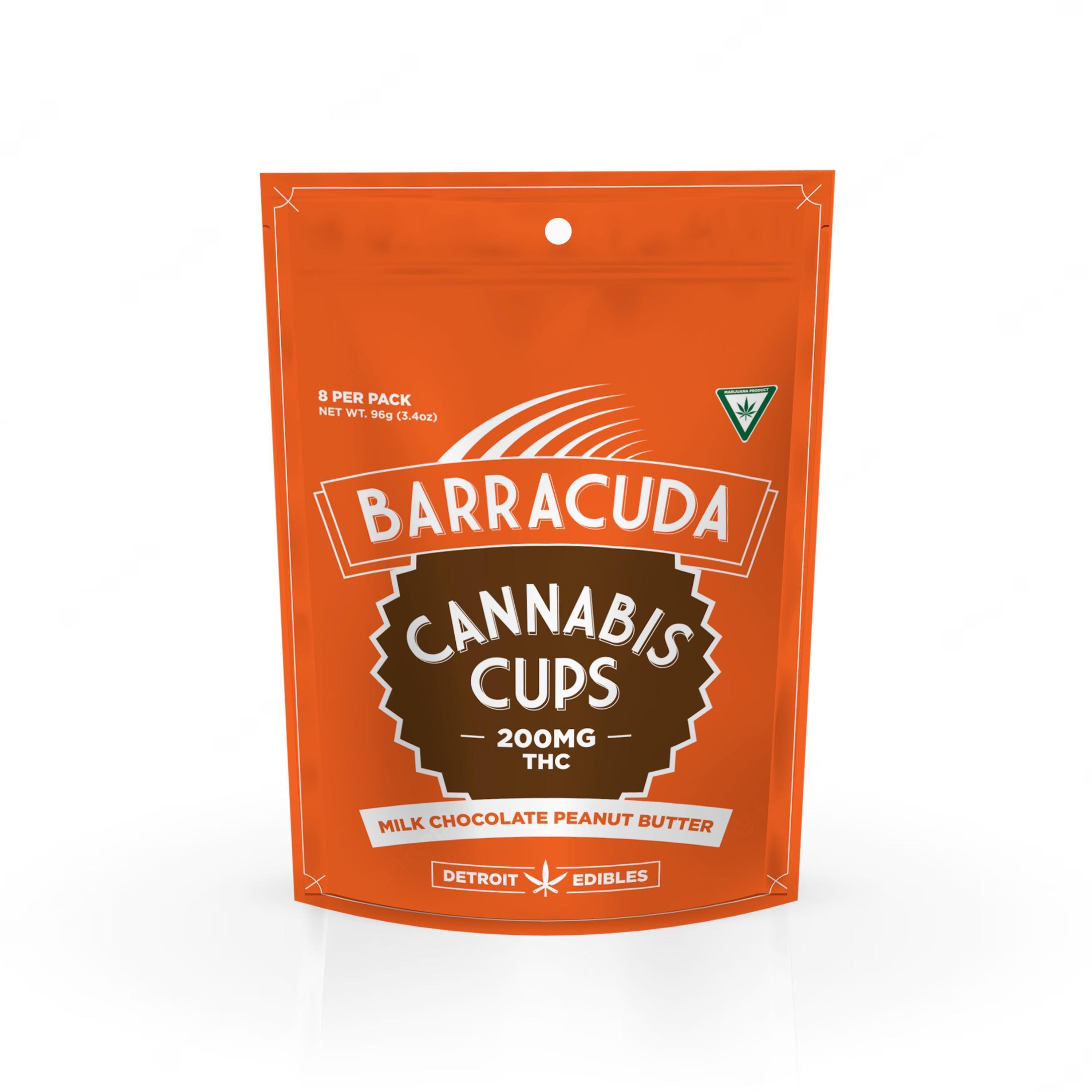 Photograph of product: Detroit Edibles Barracuda Cups 200MG Milk Chocolate Peanut Butter