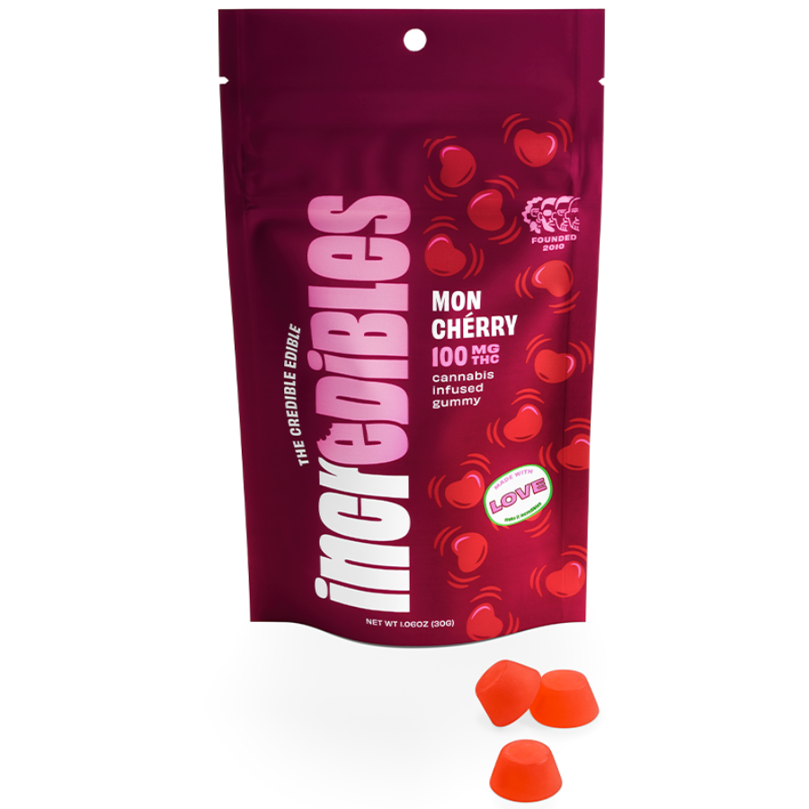 Photograph of product: Mon Cherry | 4pk Gummies | 100mg