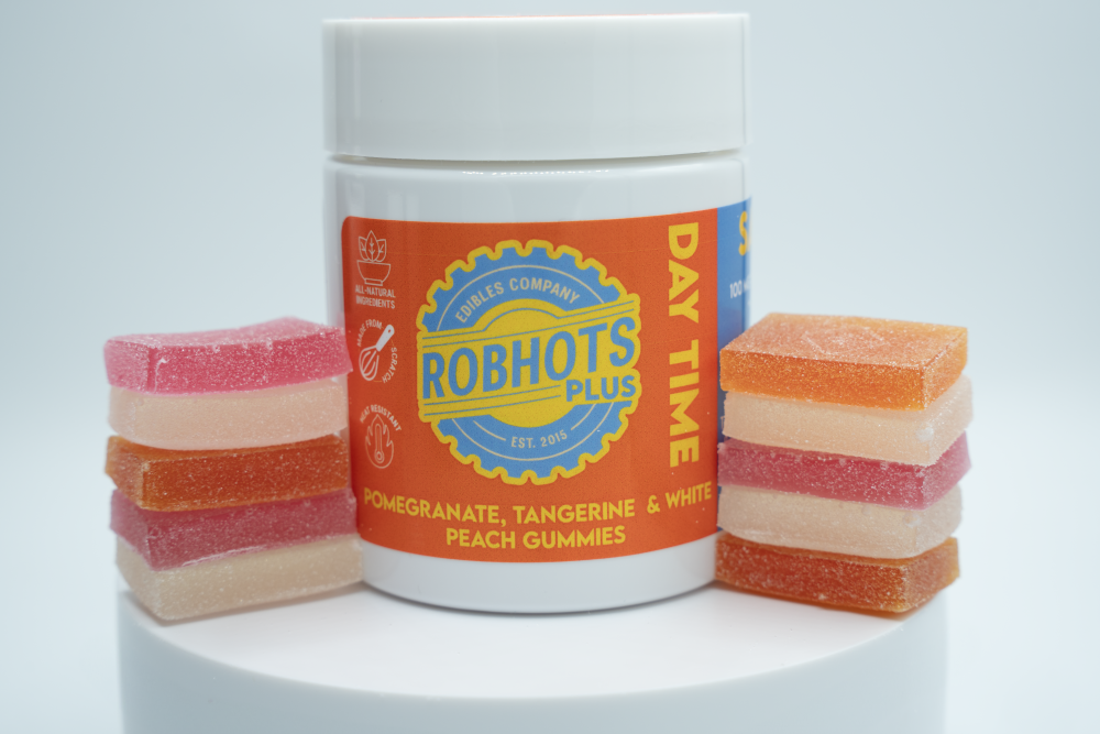 Photograph of product: ROBHOTS Plus Gummies | REC | Day Time (TH-oui, CBC, CBD, TH-ouiv) [10 Pieces]