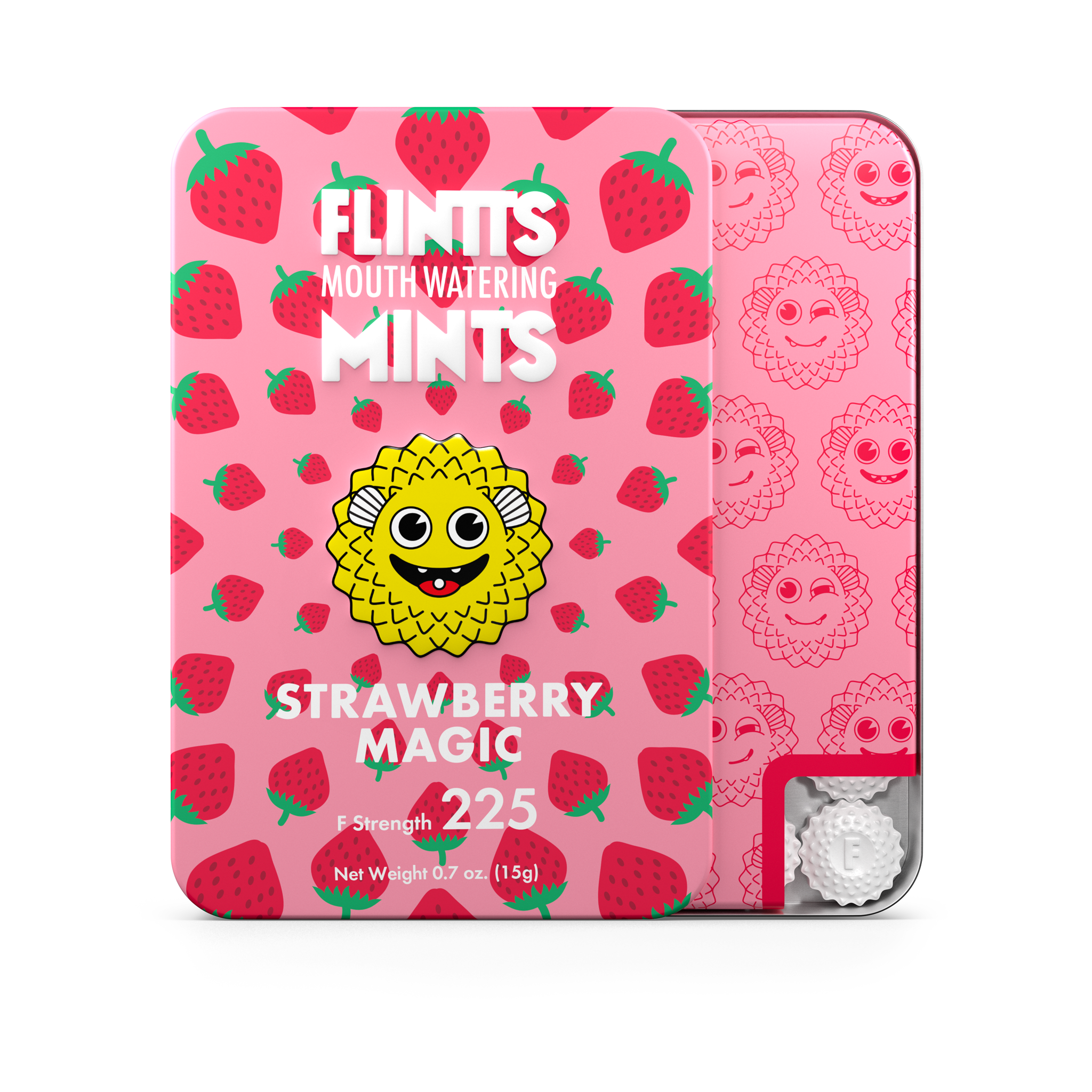 Photograph of product: Strawberry Flintts Mints