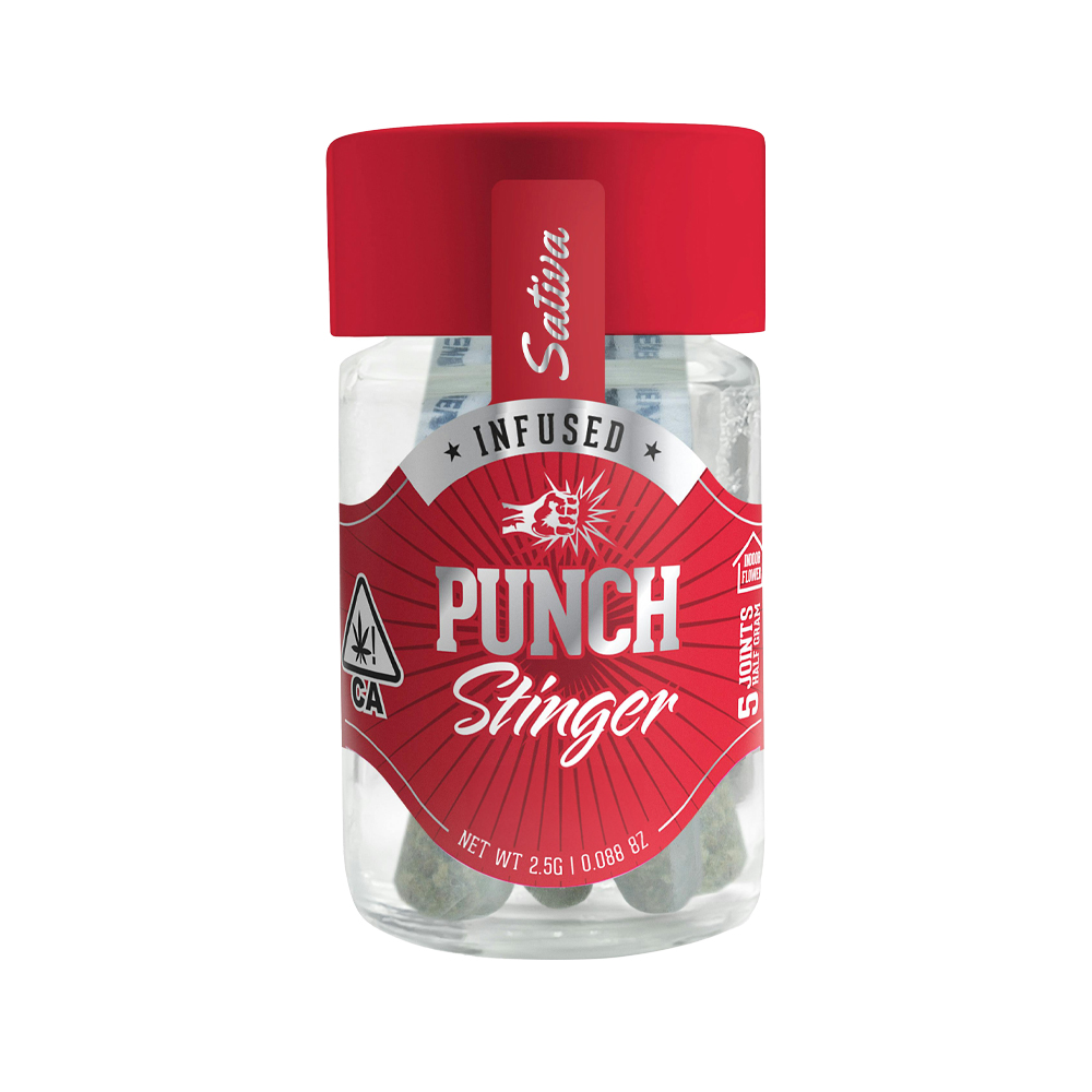 Photograph of product: SOUR DIESEL STINGER INFUSED PRE-ROLL 5-PACK [2.5 G]