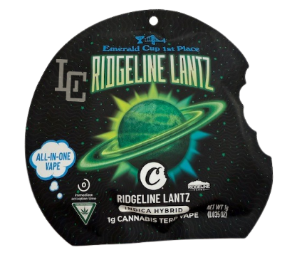 Photograph of product: Cookies Ridgeline Lantz Disposable 1.0g