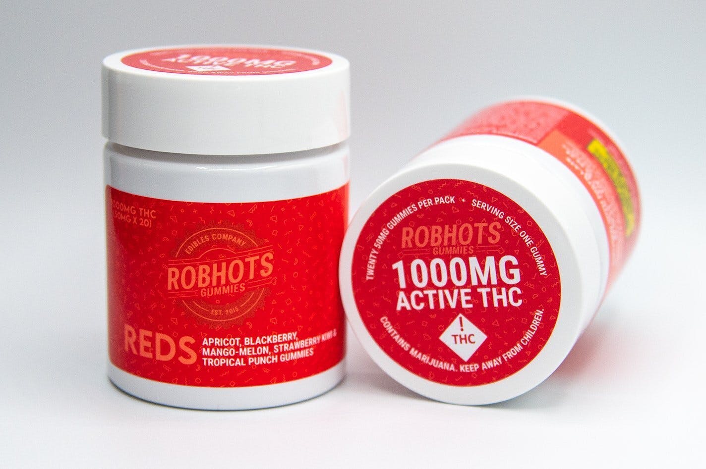 Photograph of product: MEDICAL CARD REQUIRED** ROBHOTS 1000mg Gummies- REDS