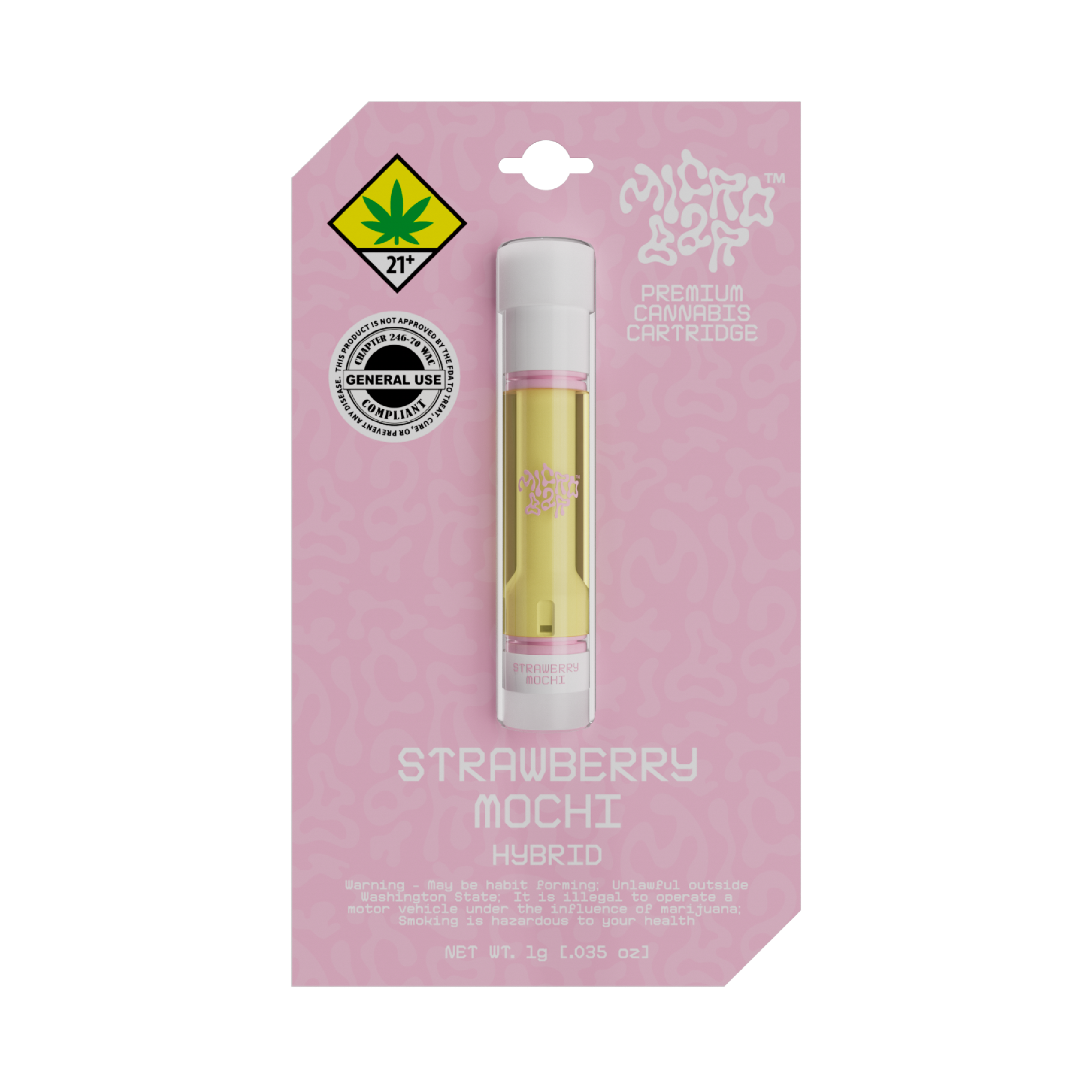 Photograph of product: Strawberry Mochi - Cartridge | 1g (DOH)