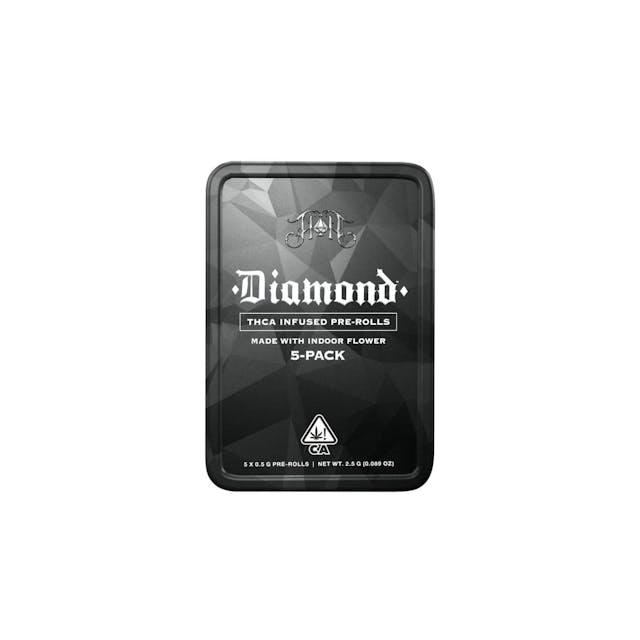 Photograph of product: Fig OG | 0.5Gx5pk Infused Diamond Pre-rolls