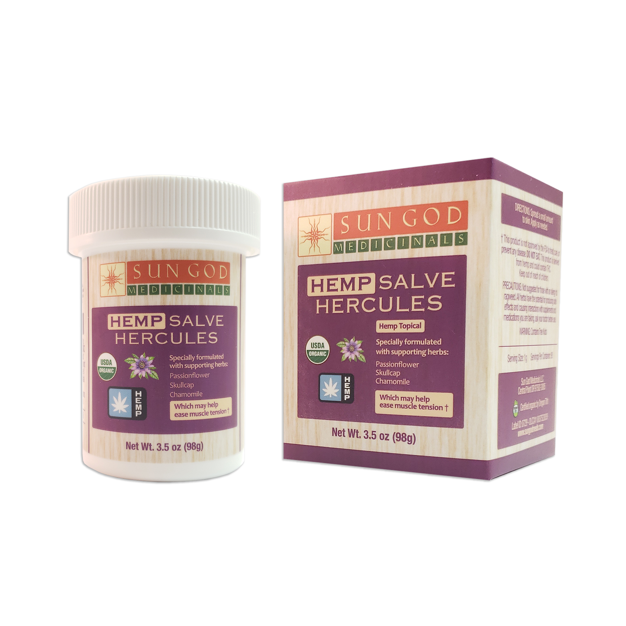 Photograph of product: Hercules Hemp Salve 3.5 oz