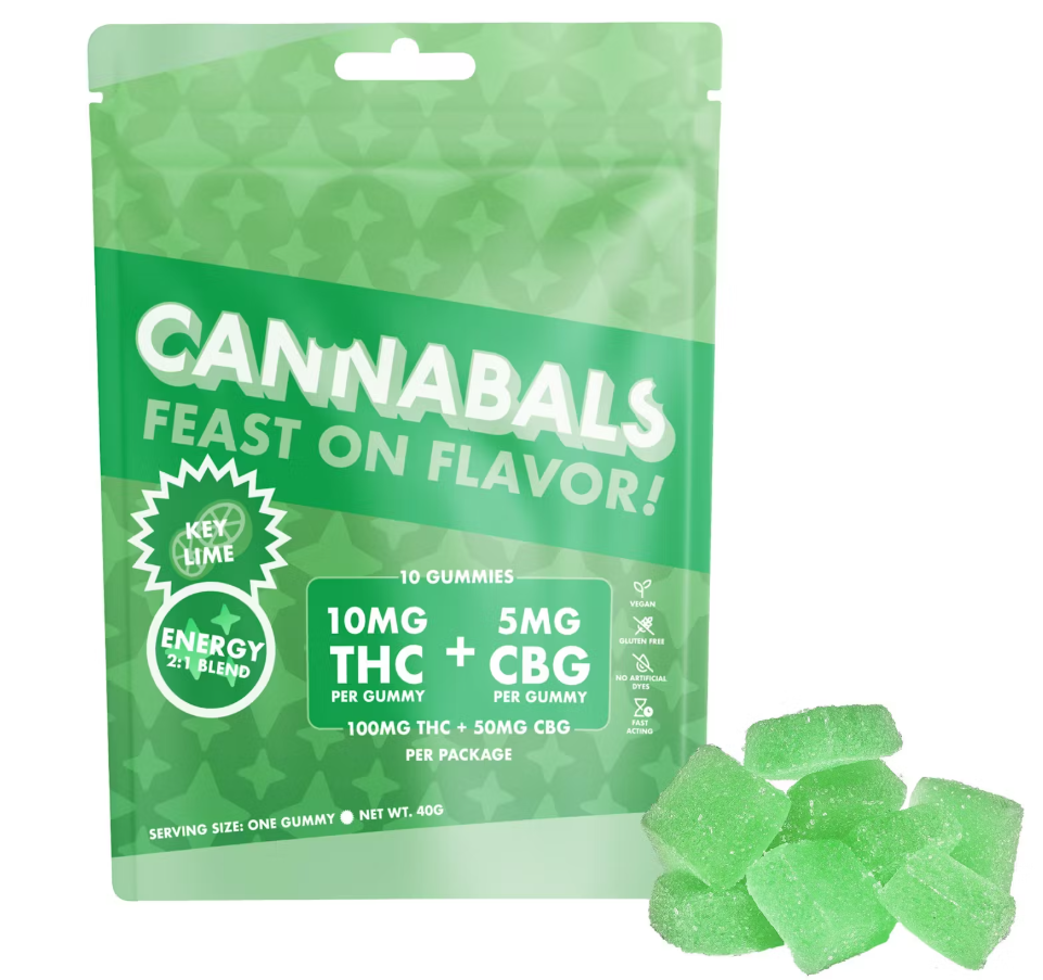 Photograph of product: Key Lime Energy 2:1 | 100mg 10pk Gummies
