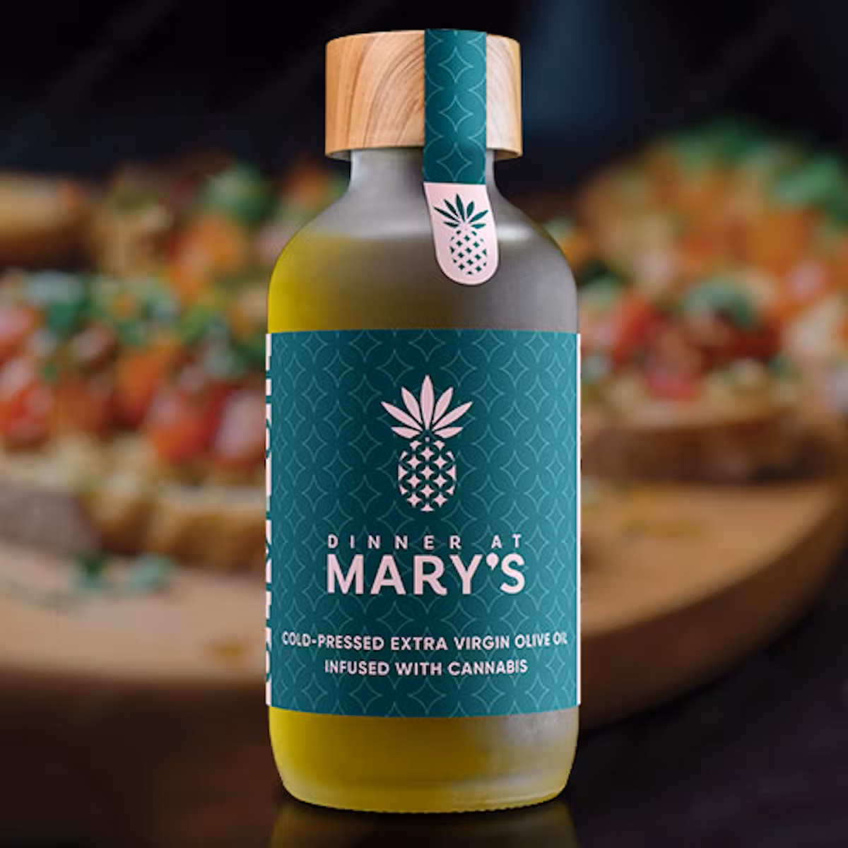Photograph of product: Dinner at Mary's Olive Oil - 100mg